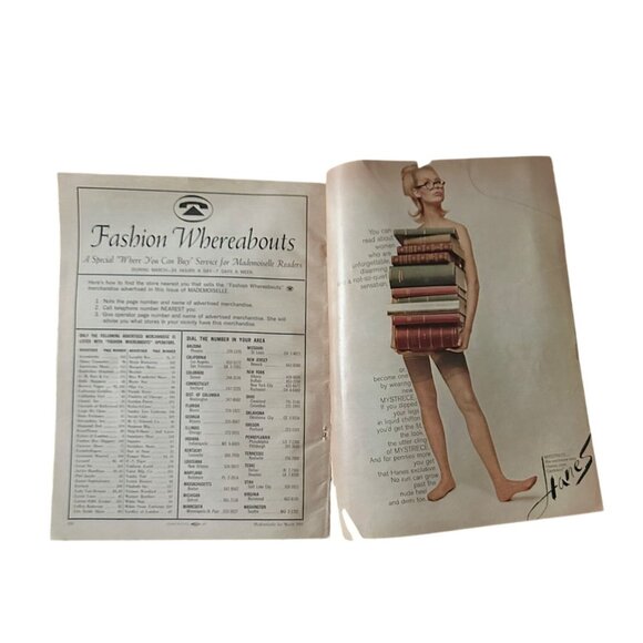 Mademoiselle Magazine March 1965 Spring Fashion Mod Era Condé Nast - Picture 8 of 10